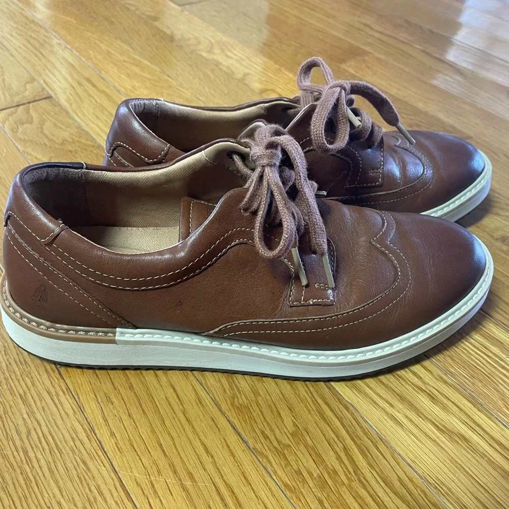 Hush‎ puppies, Men's Brown Leather oxfords size 7